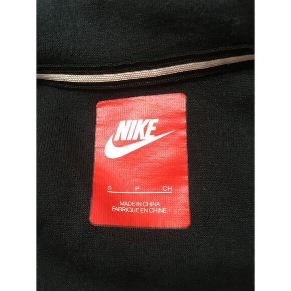 Nike Boys Small Heather Gray Full Zip Hoodie Turtle Neck Front Zipper Pocket - Picture 3 of 8